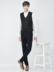 Noir Black Waist Coat