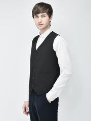 Noir Black Waist Coat
