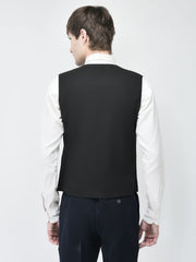 Noir Black Waist Coat