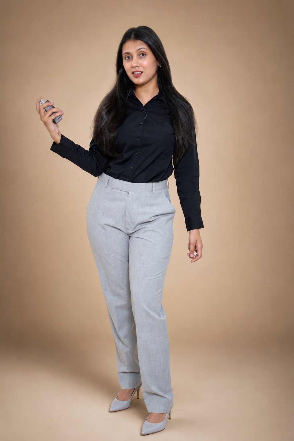 Black Antiwrinkle Shirt